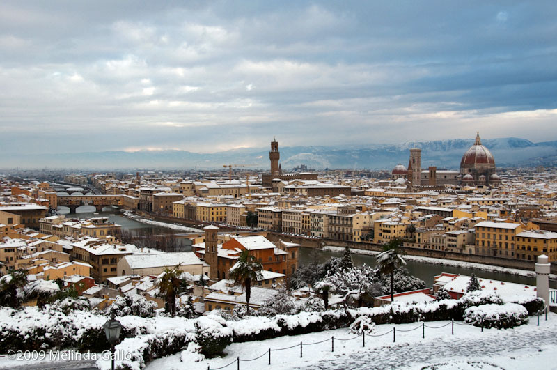 Living in Florence :: Snow in the city